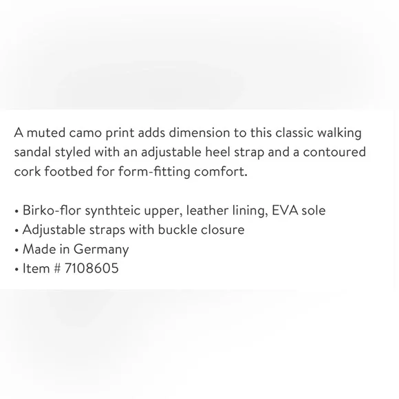 BIRKENSTOCK Milano Camo Birko Flor Sandal Army camouflage sandal 7 - 7.5 size 38 - Picture 11 of 12